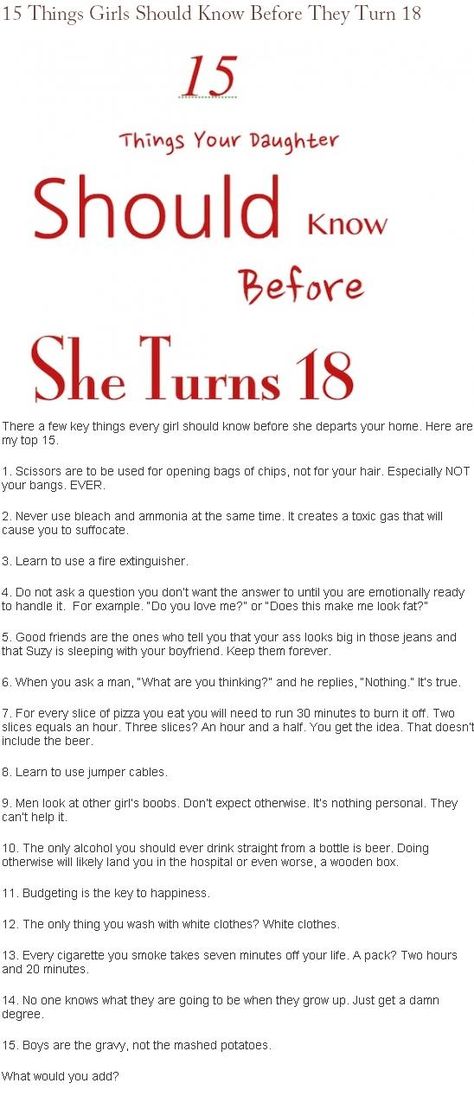 PRICELESS:  15 things your daughter should know before she turns 18...#moms   #parents Raising Teenagers, Parenting Classes, Parenting Styles, Gentle Parenting, Raising Kids, Parenting Tips, Future Kids, Future Baby, Things To Know