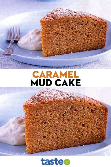 Mud Cake Recipe, Caramel Mud Cake, Chocolate Mint Brownies, Cake Receipe, Mud Cake Recipes, Caramel Cake Recipe, Decadent Chocolate Desserts, Chocolate Cake Recipe Easy, Sponge Cake Recipes