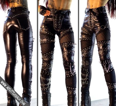 Metal Concert Outfit, Metal Concert, Goth Pants, Fashion Alternative, Halo Collection, Heavy Metal Fashion, Rock Outfits, Alternative Style, Black Fishnets