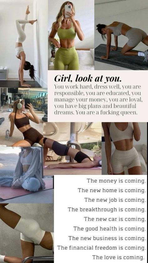 Daglig Motivation, Fitness Vision Board, Vie Motivation, Vision Board Manifestation, Get My Life Together, Healthy Lifestyle Motivation, Vision Board Inspiration, Healthy Girl, Healthy Lifestyle Inspiration