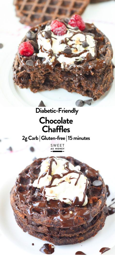 This Keto Chocolate Chaffle Recipe makes easy keto cheese waffles with a sweet, chocolatey, crispy texture to start the day on keto with only 2 grams of net carbs per serving.Bonus, these chocolate keto chocolate waffles are also gluten-free and can be made nut-free. Chaffle Without Cheese, Gluten Free Chaffles, Coconut Flour Chaffles Keto, Keto Dessert Chaffle Recipe, Best Chaffle Recipe, Churro Chaffle Recipe, Cottage Cheese Chaffle Keto, Keto Chocolate Dessert Recipes, Chocolate Chaffle Recipes