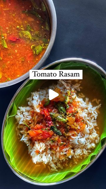 Quick Indian Lunch Recipes, Tomato Recipes Indian, Tomato Rasam Recipe Indian, Rasam Rice Recipe, Indian Lunch Recipes Vegetarian, Rassam Recipe, Veg Lunch Recipes Indian, South Indian Lunch Recipes, Easy Lunch Recipes Indian