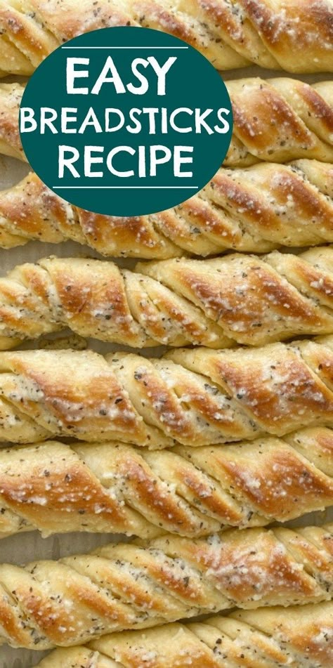 Easy Breadsticks Fast, Garlic Breadsticks Easy, Soft Breadsticks, Easy Breadsticks, Garlic Breadsticks Recipe, Breadsticks Easy, Homemade Breadsticks, Bread Twists, Breadsticks Recipe