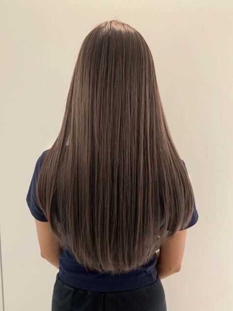 Long Round Haircut, Round Haircut Long, Mid Back Haircut, Rounded Haircut Long, U Shaped Haircut With Layers Long Hair, Long Hair Cuts For Round Faces, Subtle Layers Long Hair, Round Haircut, One Length Hair