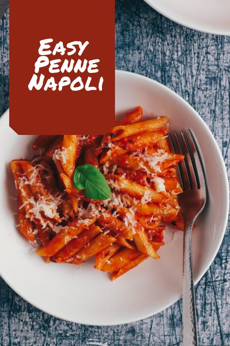 Unlock the secrets to perfect Penne Napoli. A classic Italian dish straight from the heart of Naples, now in your kitchen. Delve into the aroma of fresh tomatoes, garlic, onions, basil, and more. Don't just eat, revel in the experience. Easy Penne Pasta Recipes, Italian Tomato Sauce, Varieties Of Tomatoes, San Marzano Tomatoes, Classic Italian Dishes, Chilli Flakes, Pasta Dinners, Vegetable Puree, Penne Pasta