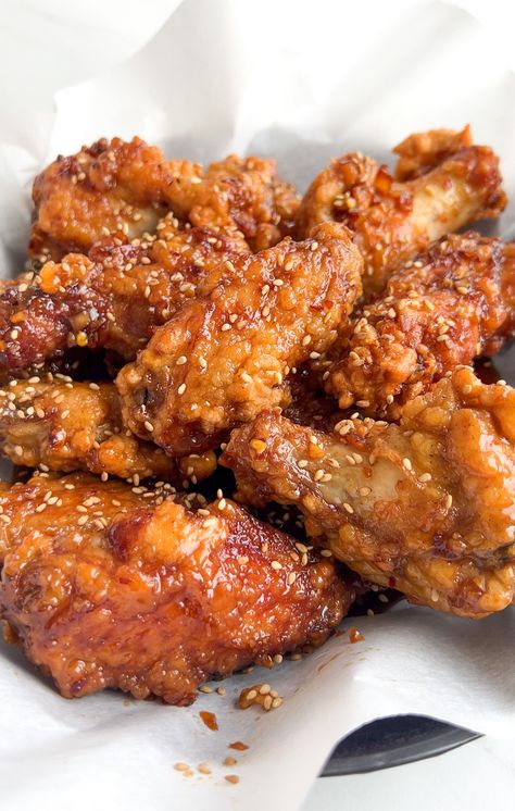 Soy Garlic Korean Fried Chicken | teekeatz Korean Garlic Fried Chicken, Bon Chon Soy Garlic Recipe, Soy Garlic Korean Fried Chicken, Korean Fried Chicken Wings, Soy Garlic Chicken, Garlic Fried Chicken, Healthy Eating Books, Juicy Grilled Chicken, Soy Chicken