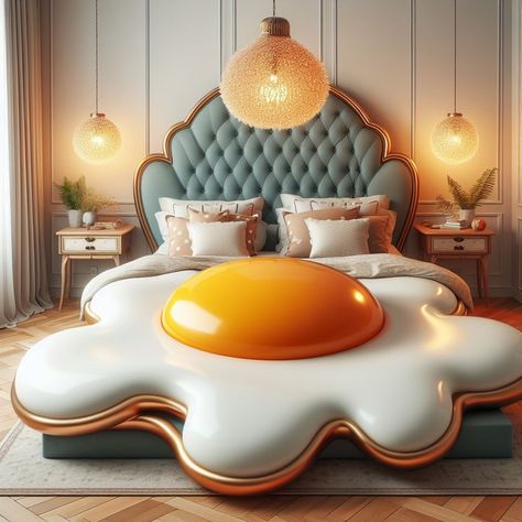 Shell-tastic Slumber: Transform Your Bedroom with Egg Shaped Beds Fried Egg Beds 🍳🛏️🌞 #FriedEggBeds #EggcellentSleep #SunnyDreams Start your day sunny-side up with Fried Egg Beds. Shaped like oversized fried eggs, these beds offer a unique and playful twist to your bedroom decor. With their soft and fluffy design, Fried Egg Beds provide a cozy and comfortable sleep space that's perfect for lazy mornings and relaxing evenings. Transform your bedroom into a breakfast-inspired paradise with Fri... African American Inspirational Quotes, Lazy Morning, Fried Eggs, Bed Time, Egg Shape, Fried Egg, Bed Room, Sleep Comfortably, Cute Pictures