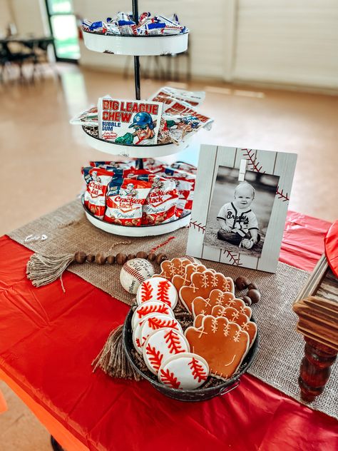 Baseball Theme Birthday Party, Baseball Theme Birthday, Baseball First Birthday, Baseball Theme Party, Boys 1st Birthday Party Ideas, Sports Birthday Party, Baby Boy 1st Birthday Party, Baby Birthday Themes, Boy Birthday Party Themes