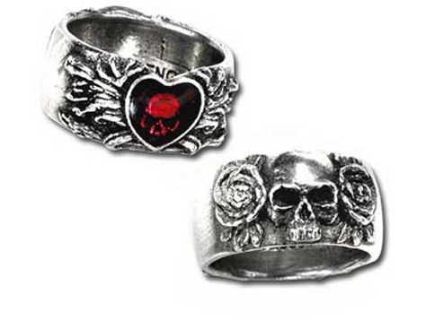 Broken Heart Ring Gothic Jewelry Rings, Alchemy Gothic Jewelry, Gothic Wedding Rings, Skull Wedding Ring, Pewter Ring, Gothic Engagement Ring, Skull Engagement Ring, Gothic Jewellery, Favorite Engagement Rings