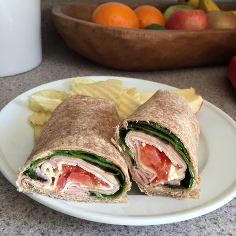 Hummus Wrap Recipe, Toasted Turkey, Ham Wraps, Pita Wrap, Hummus Wrap, Turkey Ham, Ham Sandwiches, The Knack, Cold Cuts