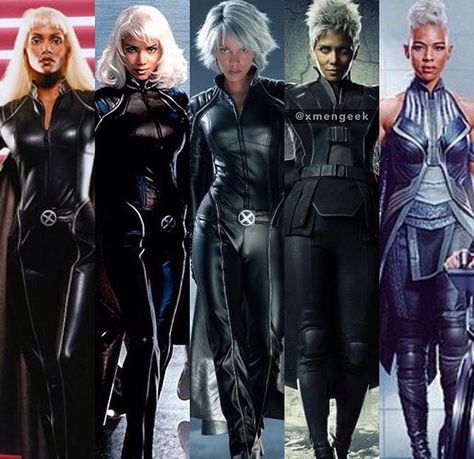 Storm Xmen Halle Berry, Storm Marvel Costume, Storm Superhero Costume, Marvel Storm Costume, Black Female Marvel Characters, Diy Storm Costume Xmen, Storm Halloween Costume Diy, Storm Halloween Costume Xmen, Storm And Wolverine Costume