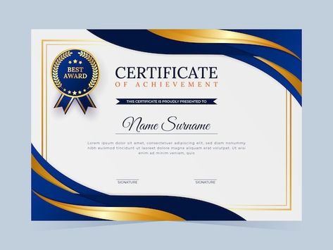 Awards Certificates Template Editable, Luxury Certificate Design, Certificate Layout Editable, Citation Design Template, Creative Certificate Design Ideas, Professional Certificate Design, Work Awards, Certificate Design Inspiration, Awards Certificates Design