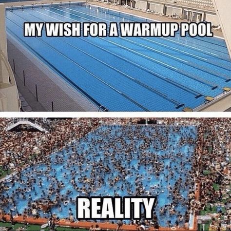 What it's like when you're trying to get loose at a meet: 27 Hilarious Pictures That Will Make Way Too Much Sense To Swimmers Swimmer Memes, Swimmer Quotes, Swimming Jokes, Swimming Funny, Swimming Motivation, Swimming Memes, Swimmer Problems, I Love Swimming, Swimmers Life