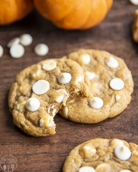 Pumpkin White Chocolate Chip Cookies, Pumpkin White Chocolate, Soft Pumpkin Cookies, The Best Cookies, White Chocolate Chip, Best Cookies, Chocolate Pumpkin, White Chocolate Chip Cookies, White Chocolate Cookies