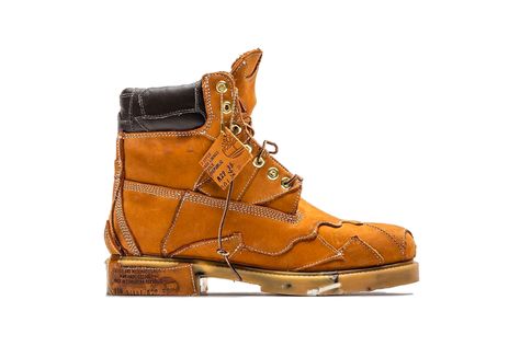 Timberland CONSTRUCT 10061 Customized Boots Drop | HYPEBEAST Preppy Wardrobe, Timberland Boots Mens, College Outfits Summer, Leather Scraps, Fresh Shoes, Fire Fits, Nike Acg, Designer Boots, Boots For Sale