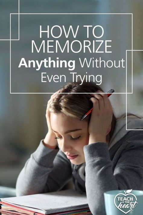 Are you or your students having issues memorizing? Try the whole method to easily memorize content! Whether you have elementary students or high school students, they will benefit from this memorization technique no matter what they are trying to memorize! Find out about the whole method and get extra tips at https://teach4theheart.com/how-to-memorize-anything-without-even-trying/ Ways To Memorize Things Fast, How To Memorize Anything, Memorising Tricks, How To Memorize Faster, Memorization Hacks, Memorizing Tips, Memorization Techniques, Exam Study Tips, Best Study Tips