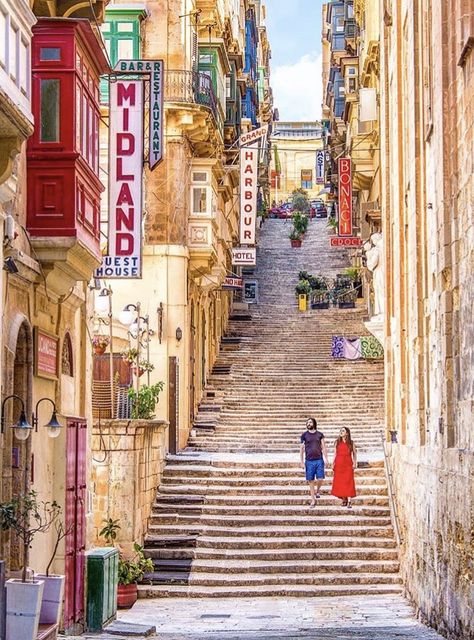 Valletta, Malta 🇲🇹  📸Our Next Flight #valletta #malta #europe Malta Comino, Gili Meno, Malta Beaches, Malta Valletta, Valletta Malta, Malta Travel, Malta Island, Family Vacation Destinations, Travel Deals