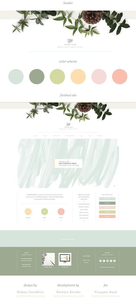 Pinegate Road website, designed by Kelsey Cronkhite with web development by Katelyn Brooke || katelynbrooke.com Banner Web Design, Mobile Ux, Web Design Mobile, Banner Web, Webdesign Inspiration, Beautiful Branding, Design Websites, Branding Mood Board, Design Seeds