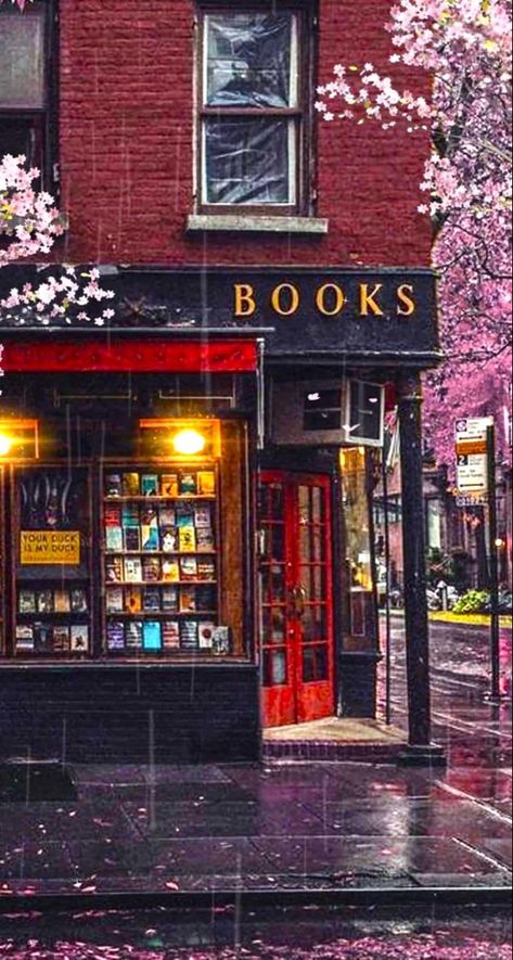 Tea Person, Indie Bookstore, Hundred Acre Woods, Book Cafe, Phone Battery, A Rainy Day, City Aesthetic, Book Store, Middle Earth