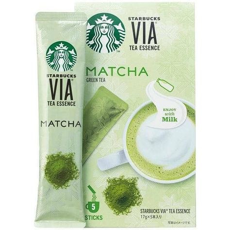 Milk Tea Packaging, Matcha Snacks, Matcha Milk Tea, Starbucks Green Tea, Warm Drinks Recipes, Fun Beauty Products, Starbucks Japan, Starbucks Matcha, Matcha Milk