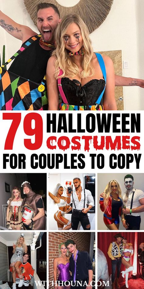 Halloween is approaching and if you're looking for sexy couple Halloween costumes to recreate with your partner this year, you're in the right place. We've got you everything from couples Halloween costume ideas, cute couple Halloween costumes, unique couple Halloween costumes, sexy couples Halloween costumes, best couples Halloween costumes, hot couples Halloween costumes, matching couple Halloween costumes, trendy couples Halloween costumes, and so much more Unique Couples Costumes, Funny Couple Costumes, Couples Halloween Costumes, Costumes For Couples, Diy Couples Costumes, Best Couples Costumes, Couple Costume, Couple Costumes, Holloween Costume