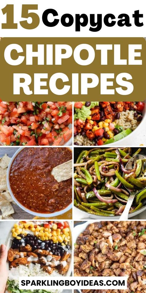 Chipotle Chicken Copycat Bowls, Chipotle Bowl Copycat Recipes, Chipolte Beef Copycat, Chipotle Steak Copycat, Copycat Chipotle Recipes, Copycat Restaurant Recipes Mexican, Chipotle Copycat Recipes Bowls, Healthy Copycat Recipes, Chipotle Queso Recipe