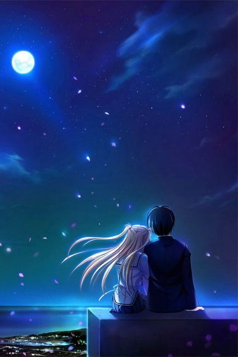 Meet in Moonlight Love Cartoon Couple, Love Wallpapers Romantic, Love Wallpaper Backgrounds, Cute Love Wallpapers, Cute Couple Wallpaper, Animated Love Images, Cute Couple Art, Couple Wallpaper, Anime Love Couple