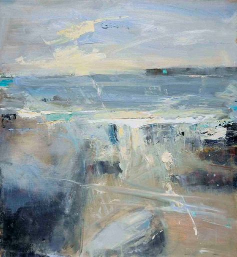 Hannah Woodman, Seascapes Art, Contemporary Landscape Painting, Rise Art, Interior Painting, Sea Painting, Abstract Art Landscape, Abstract Landscape Painting, Landscape Artist