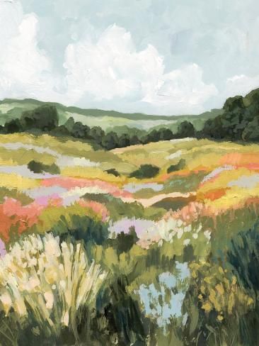 Summer Painting, Landscape Art Painting, Painting Art Projects, Painting Inspiration, Landscape Art, Painting & Drawing, Art Inspo, Landscape Paintings, Watercolor Art