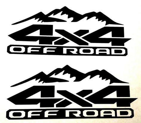 Art Off Road Stickers, 4x4 Stickers, Car Branding, Road Logo, Truck Ford, Mountain Decal, Vinyl For Cars, Lifted Ford, Offroad 4x4