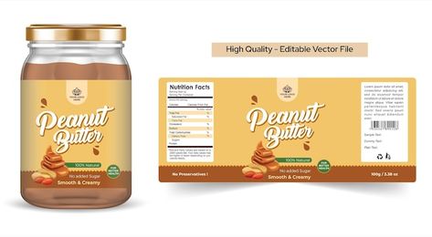 Peanut Butter Label Design Ideas, Groundnut Paste Label Design, Peanut Label Design, Peanut Butter Label Design, Peanut Butter Packaging Design, Butter Label Design, Peanut Butter Design, Peanut Butter Packaging, Pili Nut