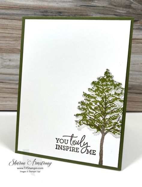 Stampin Up Sympathy Cards, Christmas Card Tutorials, Card Making Ideas Easy, Sympathy Cards Handmade, Nature Card, Masculine Birthday Cards, Tree Stamp, Tree Cards, Card Making Tutorials