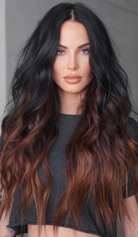 Hair Balayage Ideas, Balayage Techniques, Balayage Ideas, Rambut Brunette, Long Bobs, Black Hair Balayage, Hoco Hairstyles, Long Hair Color