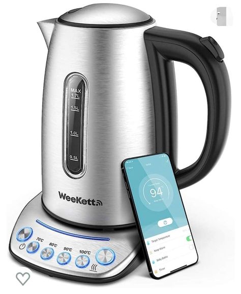 Smart kettle Stainless Steel Kettle, Life App, Baby Milk, Smart Life, Smart Wifi, Voice Control, App Control, Amazon Alexa, Google Home