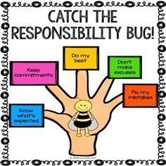 Responsibility Elementary School Counseling Classroom Guidance Lesson Counseling Classroom, Counselor Keri, Classroom Elementary, Guidance Counseling, Elementary School Counselor, 5 Pillars, Character Counts, Counseling Lessons, Guidance Lessons