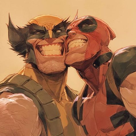 Deadpool Wolverine Fanart, Wolverine X Deadpool Fanart, Poolverine Comic, Deadpool And Wolverine Comic, Deadpool And Wolverine Matching Icons, Deadpool And Wolverine Art, Deadpool X Wolverine Fanart, Wolverine X Deadpool, Wolverine And The Xmen