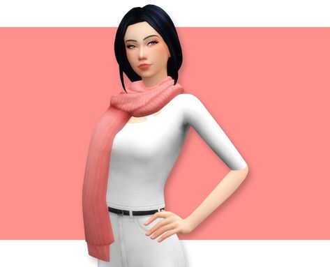 Sims 4 Scarf, 4 Witches, Woollen Scarf, Short Scarves, Woolen Scarves, Sims Four, Sims4 Cc, Sims 4 Cc Finds, Ts4 Cc