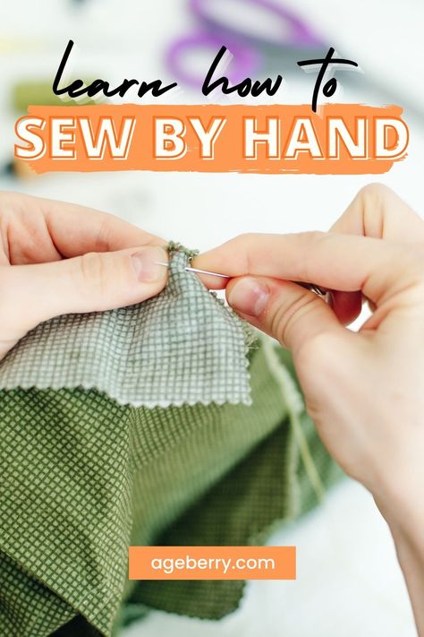 Want to learn basic hand-sewing stitches? Then this video sewing tutorial is for you. Learn how to thread a needle, how to end a stitch, how to tie a knot in thread, how to use a thimble, how to hand sew a seam, and also types of hand stitching. Hand Sewing Stitches, Sew For Beginners, Overcast Stitch, Sewing Stitches By Hand, Sewing By Hand, How To Tie A Knot, Sew By Hand, Hand Stitching Techniques, Invisible Stitch