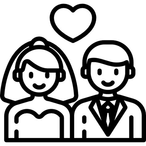 Wedding couple free vector icon designed by Freepik Arrow Crafts, Wedding Icon, Aphmau Fan Art, Popular Crafts, Png Icons, Kawaii Doodles, Free Icon, Animated Icons, Wedding Couple