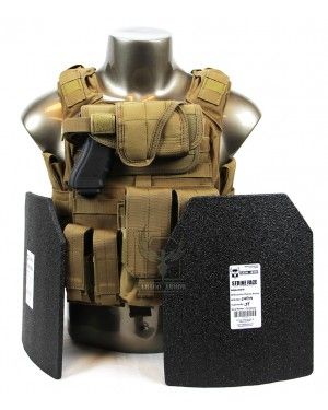 Banshee Plate Carrier w/ Armor and Pouches - Coyote Battle Belt, Tactical Armor, Military Vest, Tactical Wear, Military Gear Tactical, Tac Gear, Combat Gear, Tactical Equipment, Tactical Survival