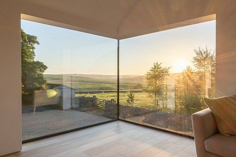 Rural Barn-Style House by MawsonKerr Architects Timber Frame Barn, Corner Window, Beach Cottage Style, Barn Style House, House Windows, Barn Style, Beach Cottages, Residential Design, Barn House