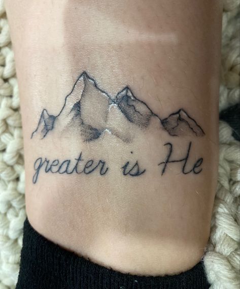 Greater Is He That Is In Me Tattoo, Female Christian Tattoos, Christian Girl Tattoos, Christian Tattoo Ideas Female, Tattoo Ideas Female Christian, Boyfriend Tattoos, Unique Christian Tattoos For Women, Tattoo Ideas Christian, Unique Christian Tattoos