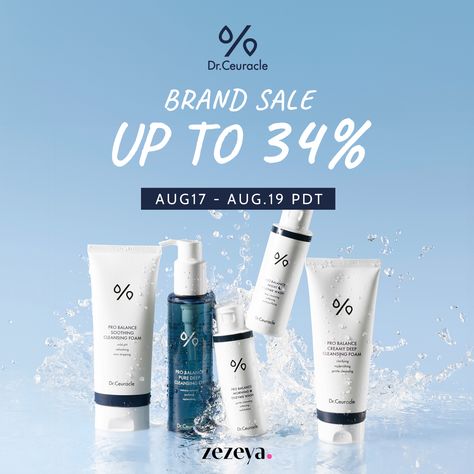 Ready to level up your skincare routine? Enjoy up to 34% off Dr.Ceuracle at our BRAND SALE! 🎉 Your skin deserves the best, so treat it now! ⏰ Only 3 days! 08.17 - 08.19 (PDT) ⏰ . . 🌟zezeya.com Access the site now and receive unlimited coupons! ● Purchase over $120 COUPON_20% ● Purchase over $80 COUPON_13% ● Purchase over $60 COUPON_10% ● Purchase over $40 COUPON_5% #zezeya #BeautyDeals #GlowingSkin #Skincare #Beauty #SkincareRoutine #KBeauty #DrCeuracle #BeautySale #GlowUp #HealthySkin #... Skincare Ingredient Pairs, Skincare Sale Ads, Weekend Skincare, Sunday Riley Skincare, Dr Ceuracle, Skincare Sale, Beauty Sale, Deep Cleansing, Brand Sale