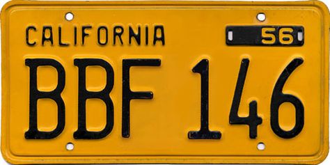 Vintage Black License Plates to Return - Steve Clark - Clarkliving Steve Clark, Car License Plates, Cool Numbers, Licence Plates, Teenage Boy Room, California License, Boy Rooms, Family Chiropractic, Music Concert Posters