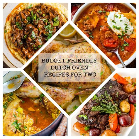 Budget-Friendly Dutch Oven Recipes for Two 2qt Dutch Oven Recipes, Cheap Dutch Oven Recipes, Best Dutch Oven Recipes Dinners, Enamel Dutch Oven Recipes, Easy Dutch Oven Recipes Dinners, Enameled Cast Iron Dutch Oven Recipes, Dutch Oven Whole Chicken, Dutch Oven Chicken Breast, Cast Iron Dutch Oven Cooking