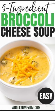 4 Ingredient Broccoli Cheese Soup, 5 Ingredient Broccoli Cheese Soup, Broccoli Cheese Soup For One, Cheese And Broccoli Soup Recipe, Gluten Free Broccoli Cheese Soup Crockpot, Broccoli Cheddar Soup For One, Broccoli Cheddar Cheese Soup Recipe, Broccoli Cheddar Soup For Two, Crockpot Broccoli Cheddar Soup Healthy