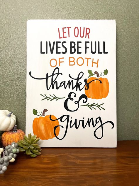 Thanks And Giving, Distressed Lettering, Thanksgiving Sign, Thanks Note, Shiplap Sign, Entry Signs, Thank You Party, Thanksgiving Signs, Thanksgiving Diy