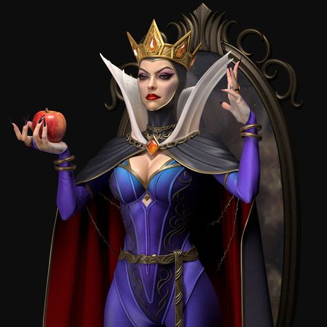 Evil Queen Aesthetic, Evil Queen Halloween Costume, Evil Queen Makeup, Disney Villain Costumes, Evil Queen Costume, Imprimibles Paw Patrol, Goth Disney Princesses, Goth Disney, Disney Evil Queen