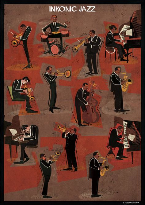 Jazz Music Art, Federico Babina, Lee Morgan, Urban Photography Portrait, Jazz Painting, Arte Jazz, Jazz Lounge, Charles Mingus, Charlie Parker