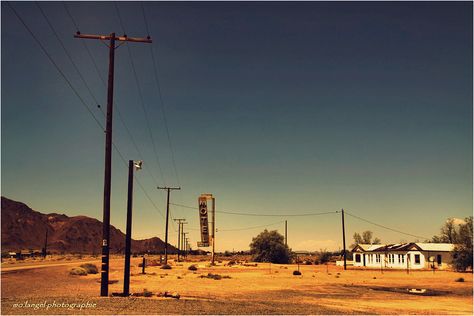 Stop in Bagdad Café Rte. 66 California. #3 - Landscape & Rural Photos - mo.langel ... Rural California, Cafe Society Movie, Rural America Photography, Badlands Film, Desert Highway Aesthetic, No Crying In Baseball, Bigger Boat, Baghdad, Low Budget